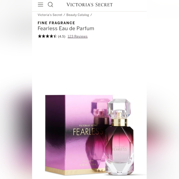 New Limited Edition VS FINE FRAGRANCE "Fearless" Eau de Parfum 1.7 fl oz 50 mL - Picture 3 of 11